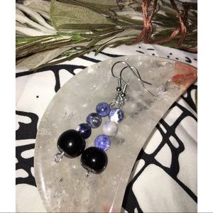 Sodalite Beaded Handcrafted Earrings